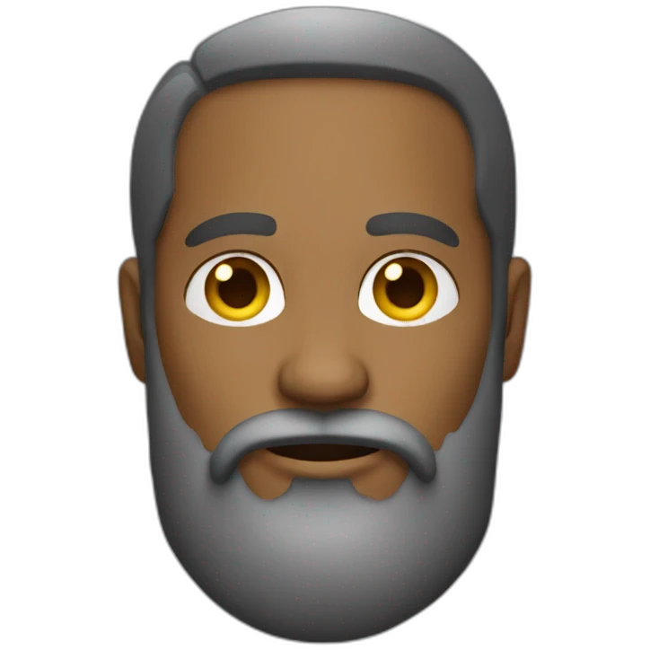 bearded man with golden earrings emoji