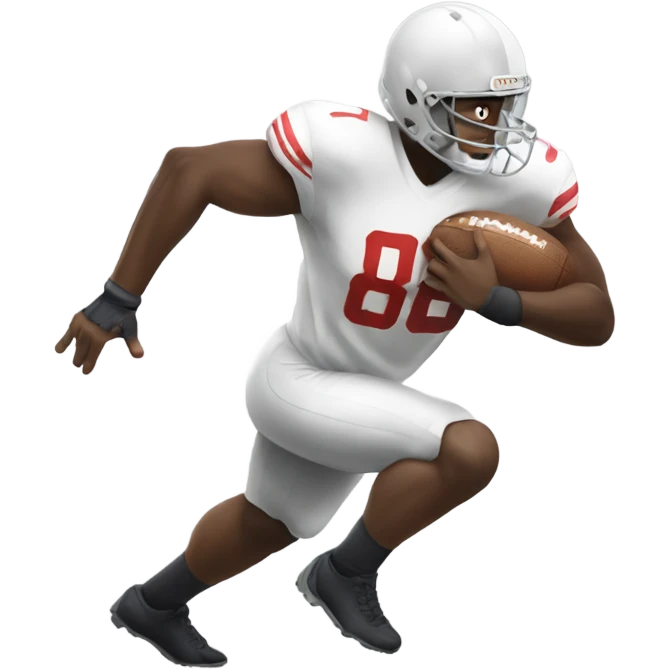 Guy running past offensive lineman emoji