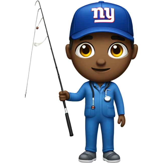 Flyfishing anesthesiologist who loves the New York giants  emoji