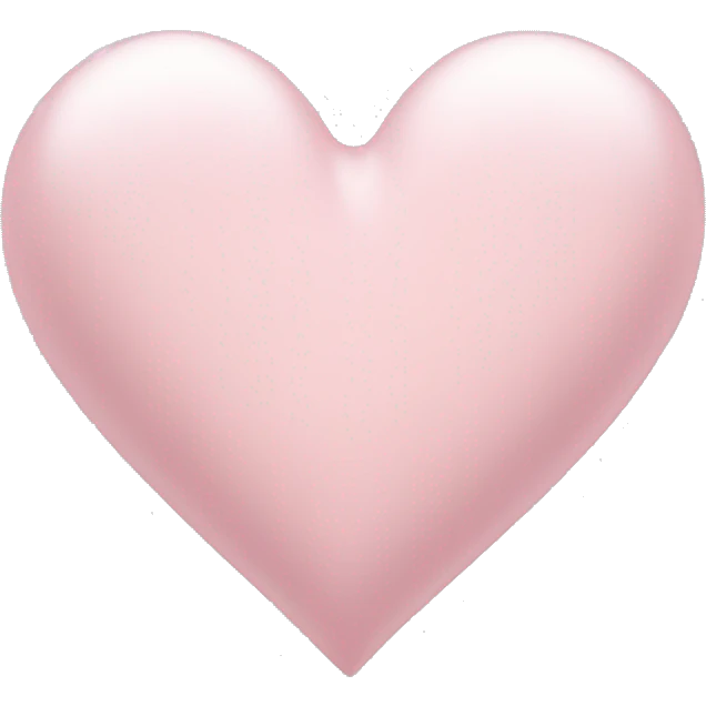 Very light pink heart  emoji