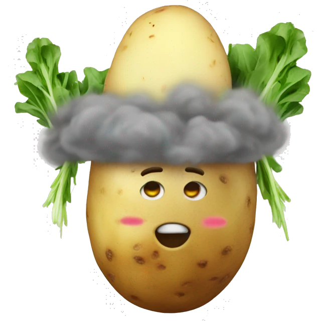 potato with rocket boost emoji