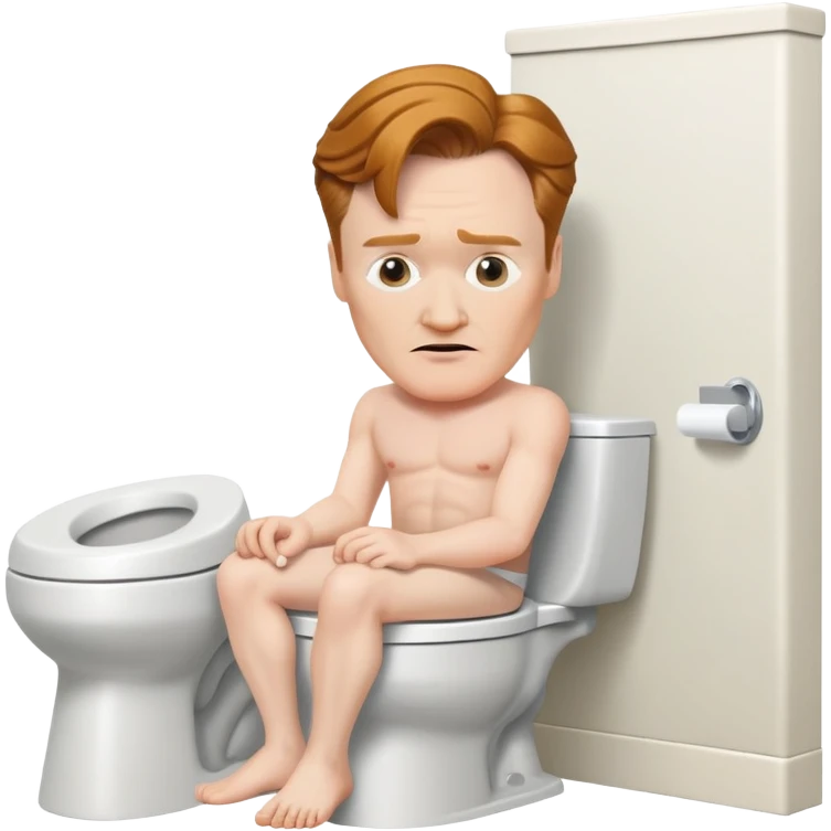 conan obrien sitting on a toilet emoji