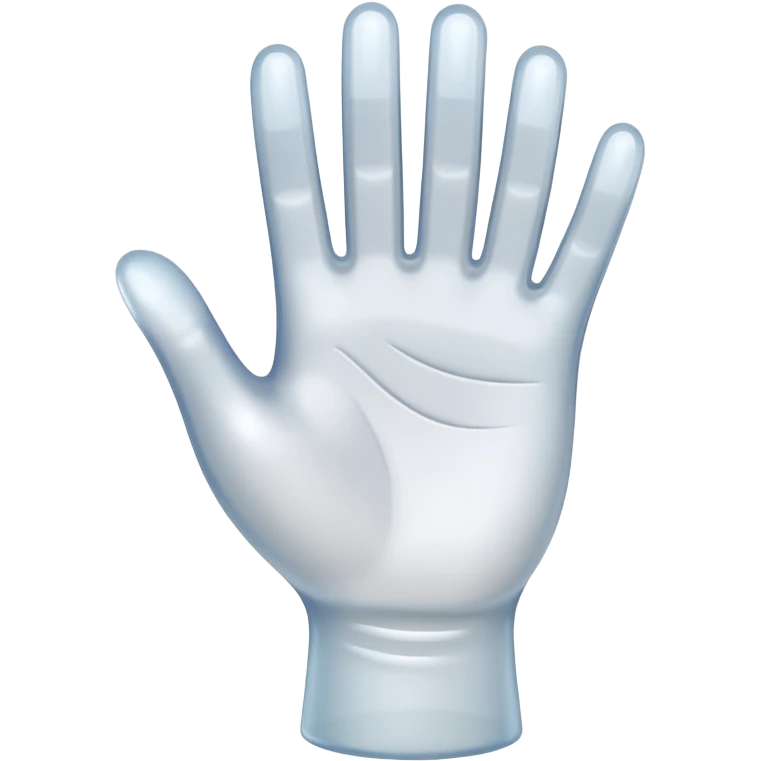 3D hand wave icon no background emoji