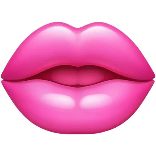 Generate pink lips ne Vertical sahpe  emoji