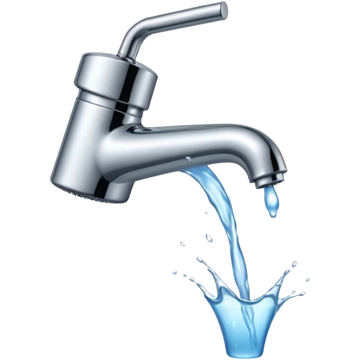 water flows from the tap emoji