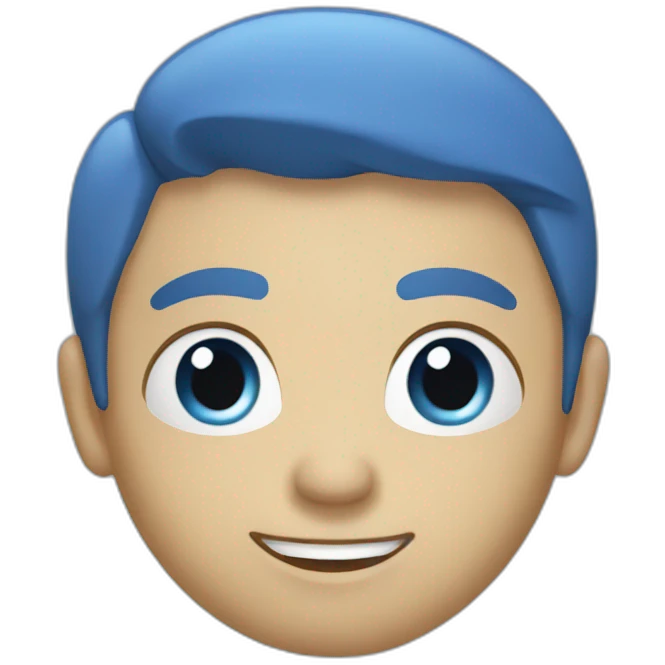 Blue  emoji