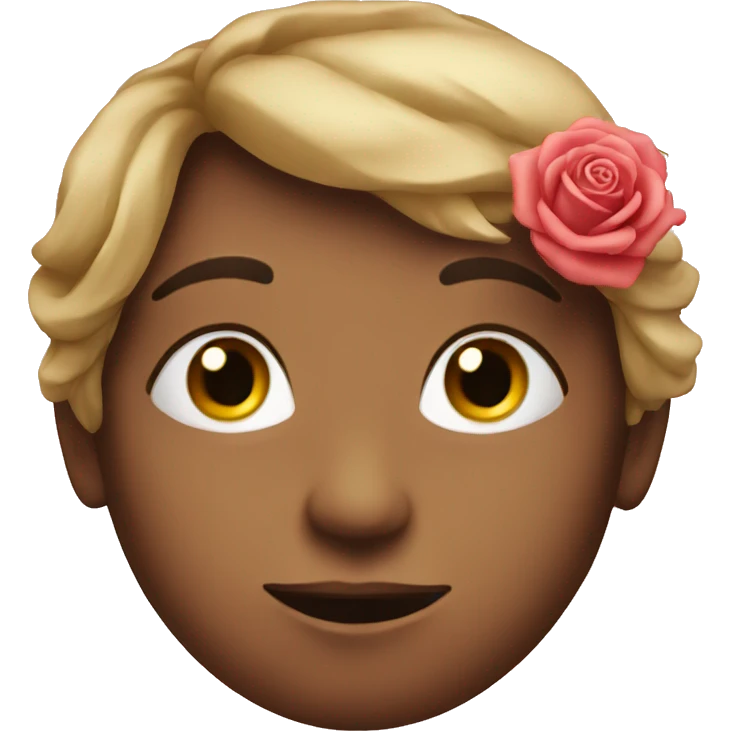 Face with rose emoji