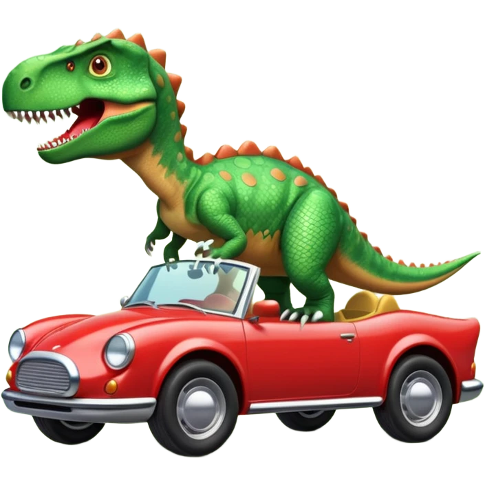 Dinosaurus on a Car emoji