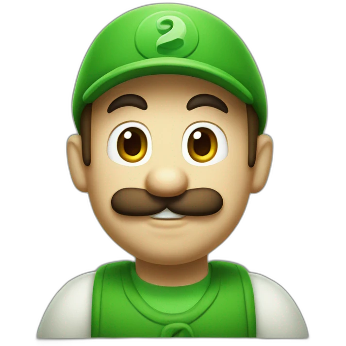 Luigi with boos emoji