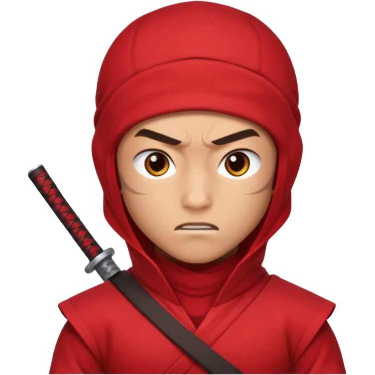 brown ninja red clothes emoji