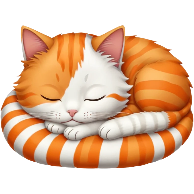 Cat sleeping emoji
