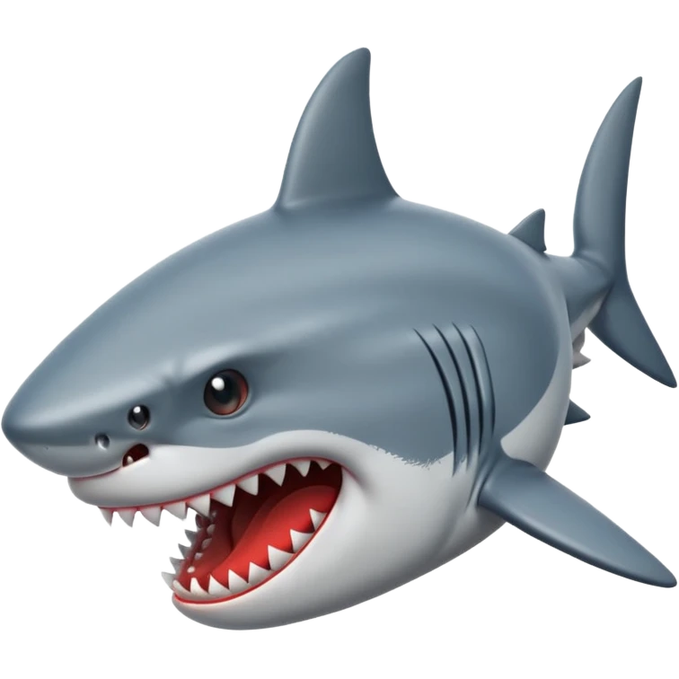 angry shark emoji