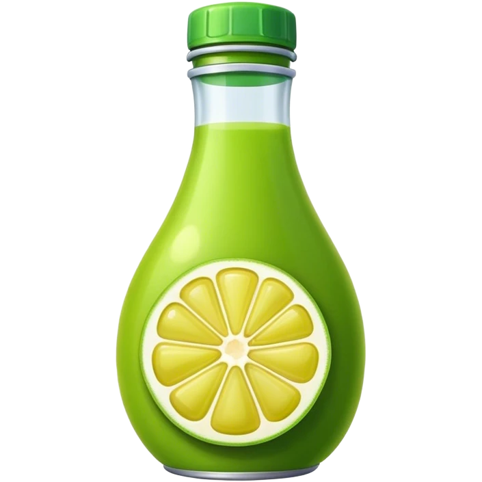 Green lemon bottle juice emoji