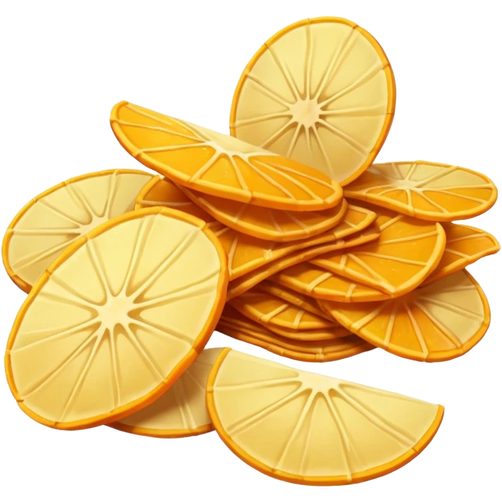 orange potato chips emoji