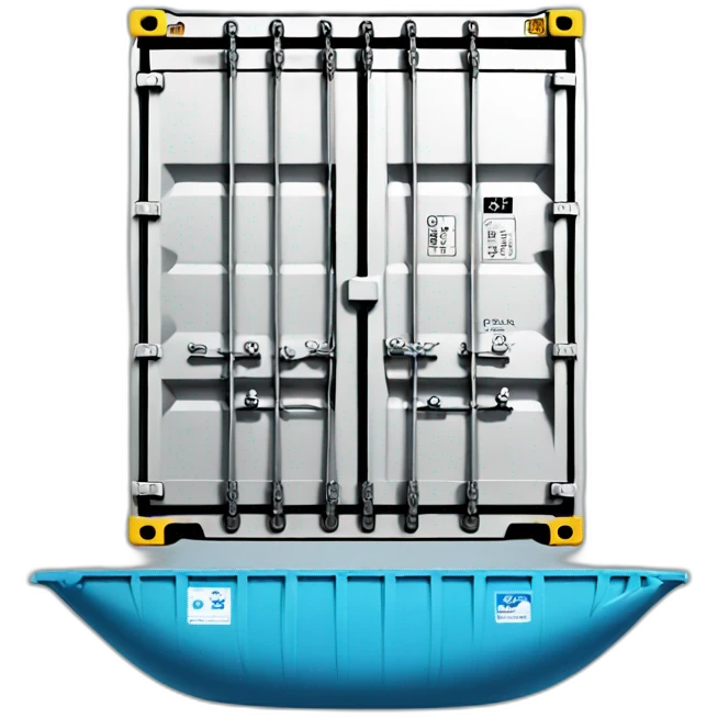 container blue emoji
