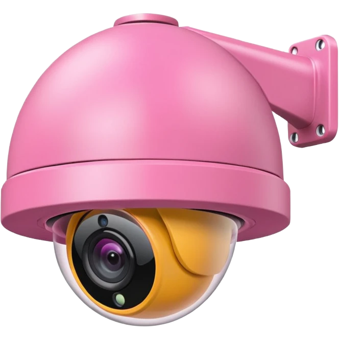 Pink security camera  emoji