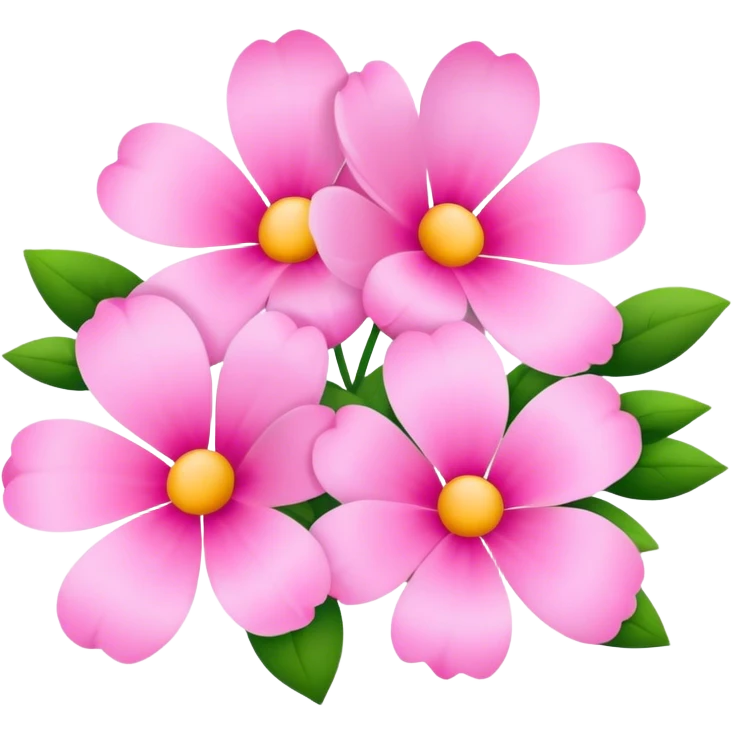 pink flowers emoji