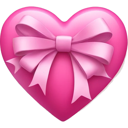 pink heart with a bow on top emoji