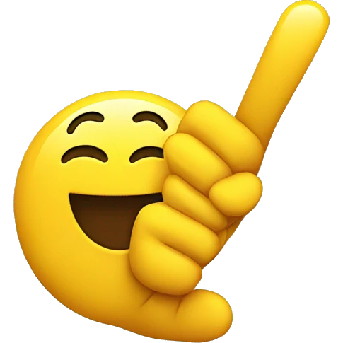 pointing smiley face emoji