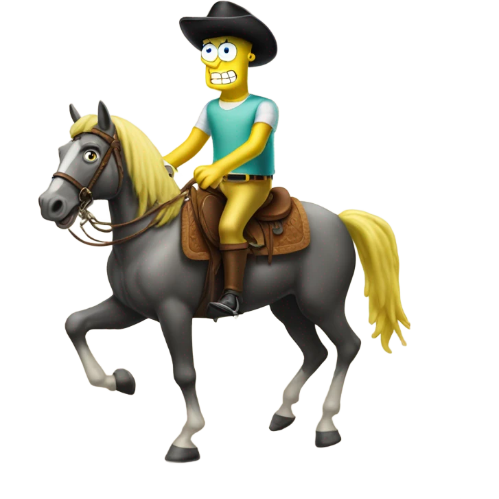 SpongeBob on a horse emoji