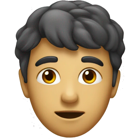 visage vu de côté emoji