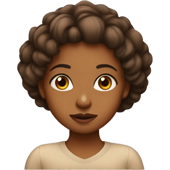Brown girl rolling eyes  emoji