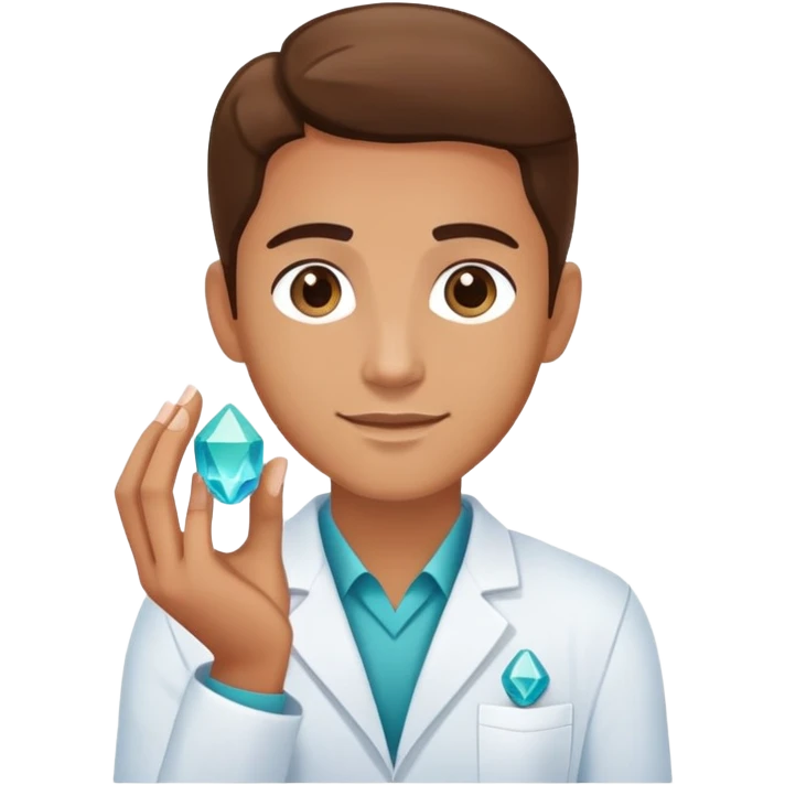 chiropractor holding healing crystals emoji