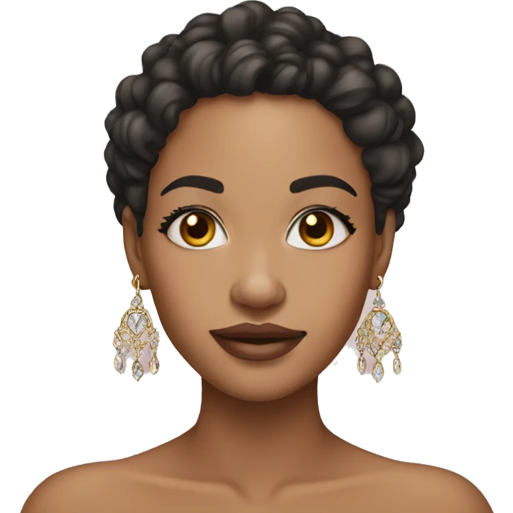 Light skin beauty with jewelry emoji