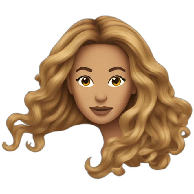 beyonce hair blowing in the wind emoji