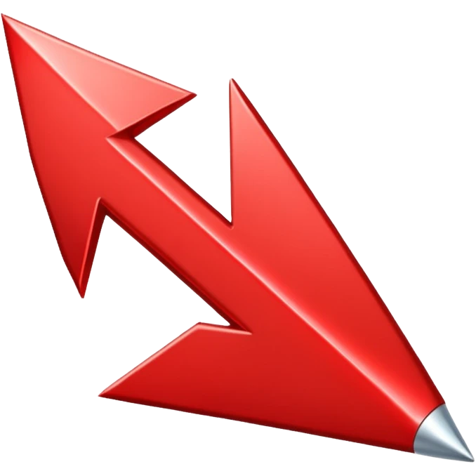 red arrow down emoji