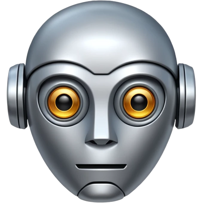 Robot face emoji