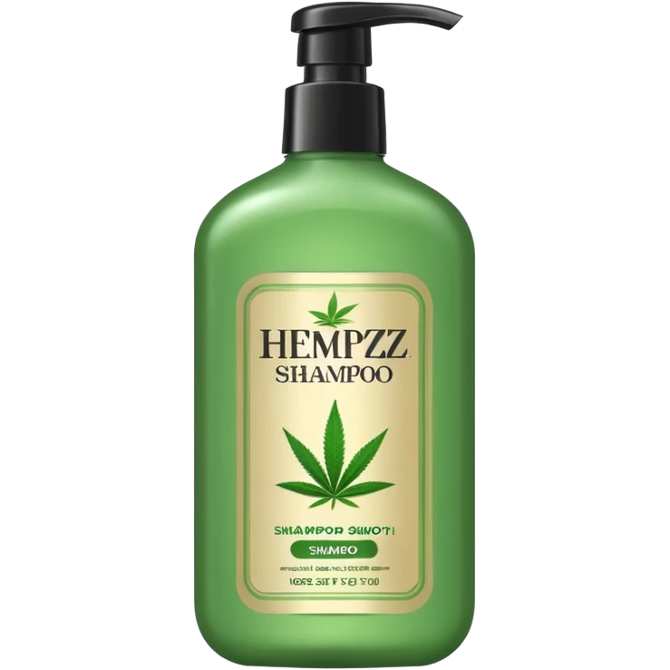 Realistic "Hempz" brand, shampoo emoji