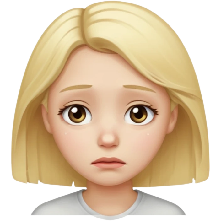Sad girl emoji