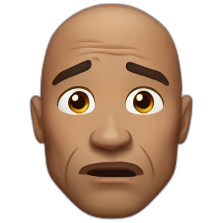 dwayne johnson crying emoji