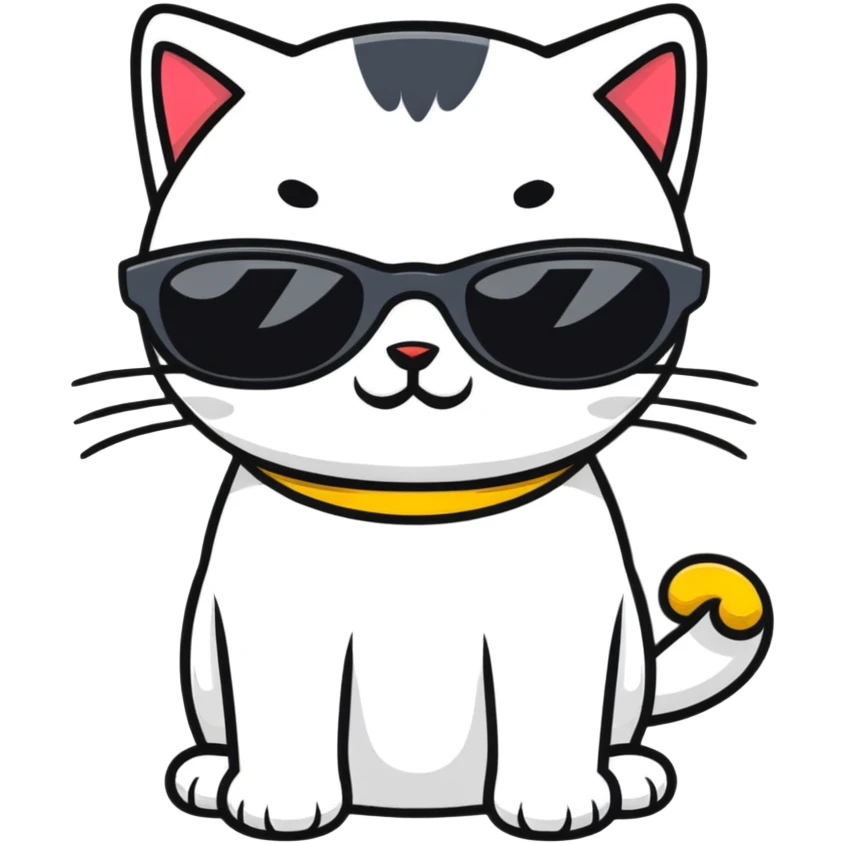 cat wearing sunglasses emoji