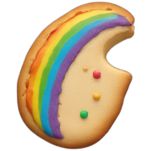 Rainbow cookie  emoji