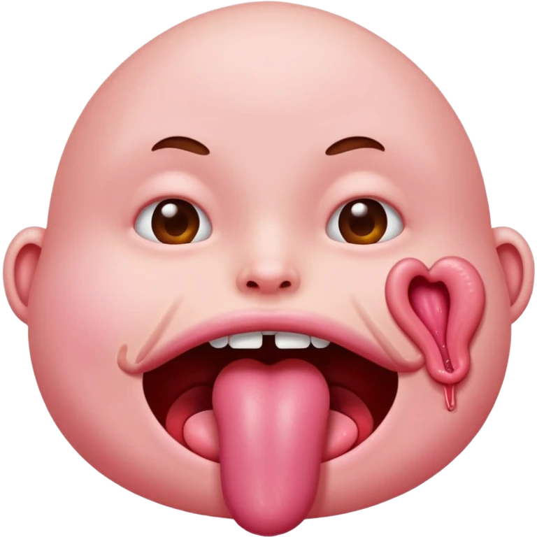 freaky tongue sticking out emoji