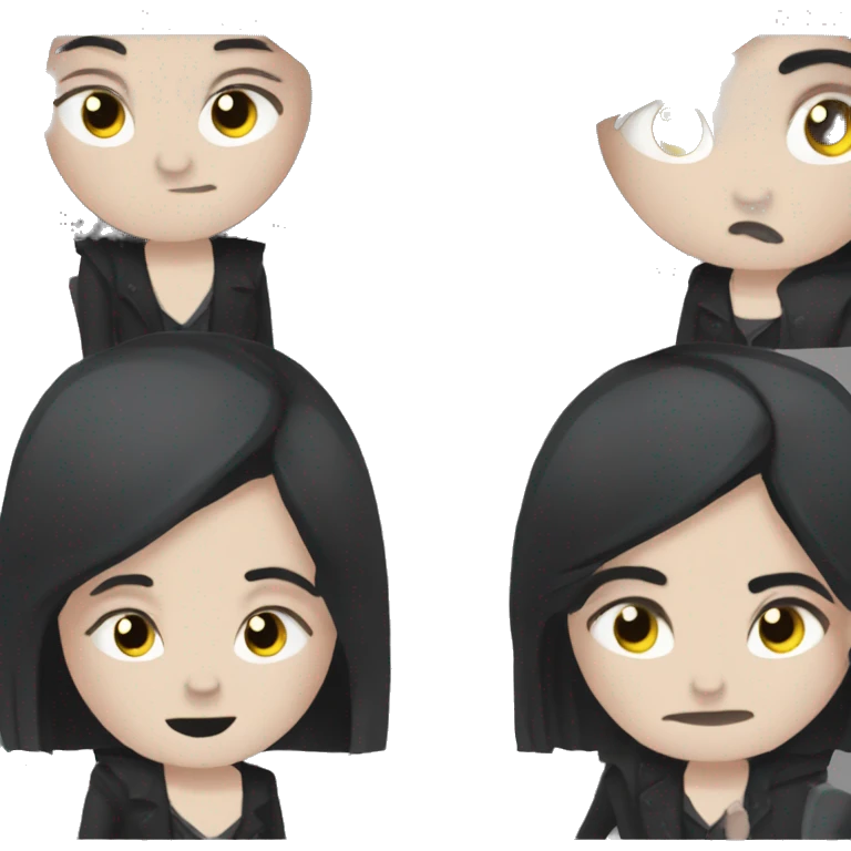 wensday addams very emo side eyeing  emoji