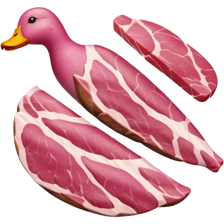 Duck breasts raw meat emoji