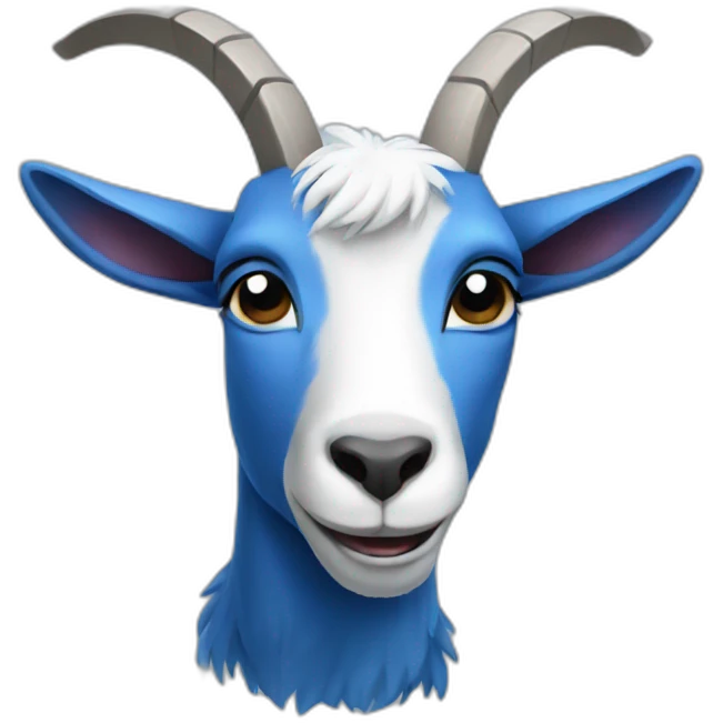 Blue goat  emoji