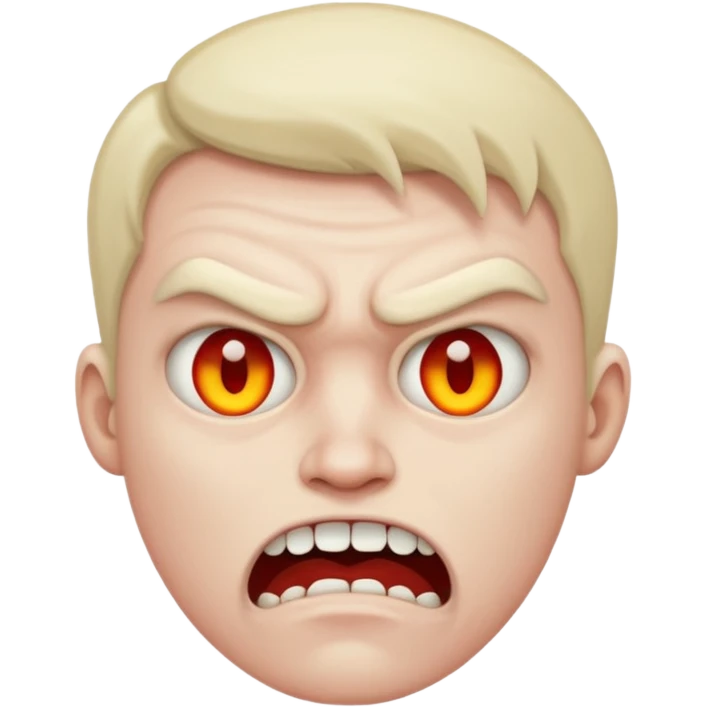 Mad face emoji