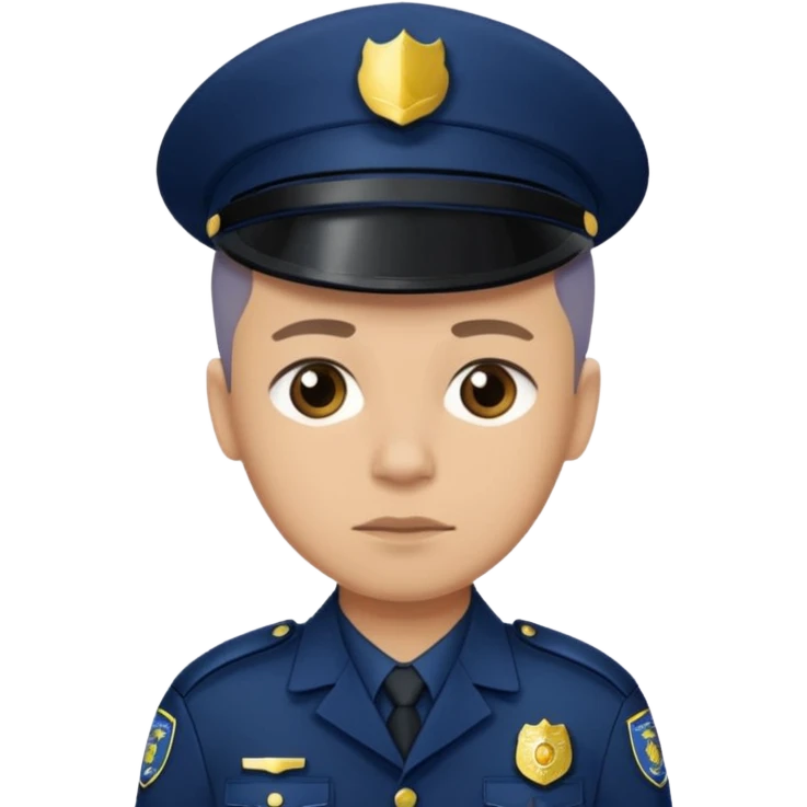 Policia triste emoji