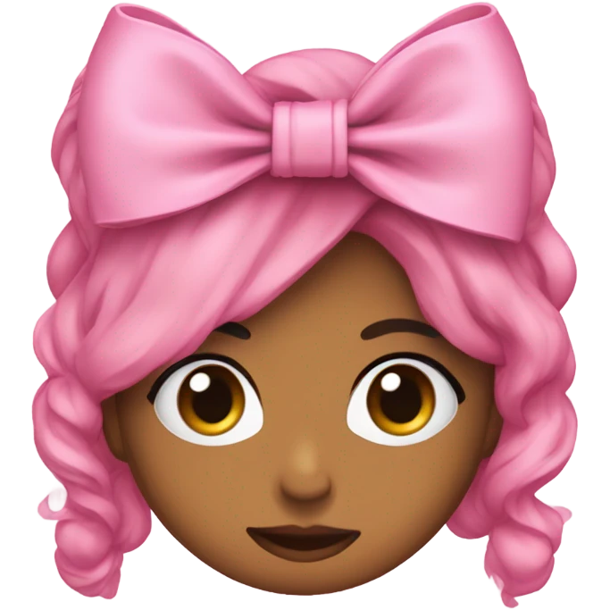 Humaira pink bow emoji
