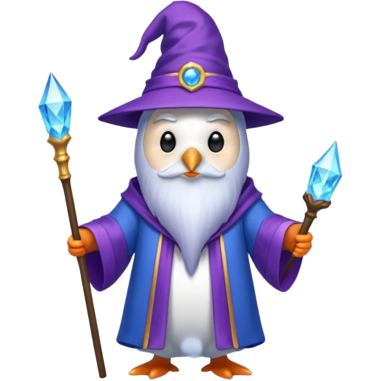Penguin Wizard emoji