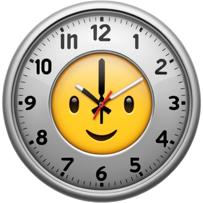 reloj con simbolo de interrogacion emoji