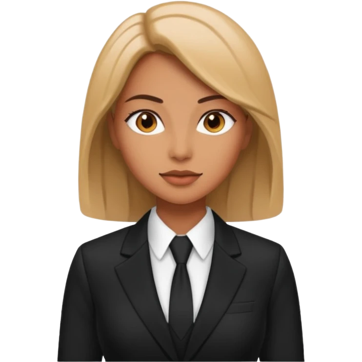 female boss in suit emoji