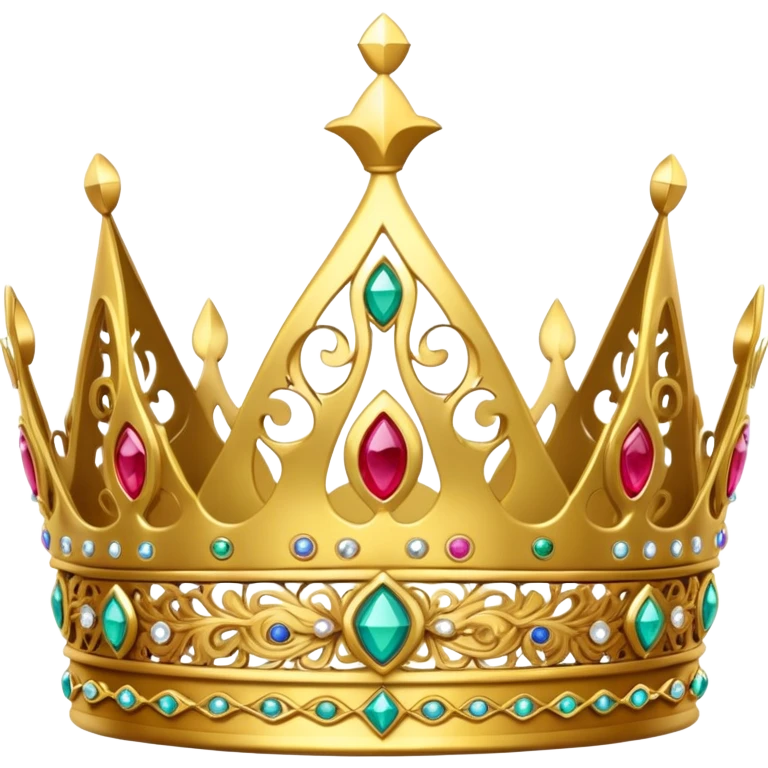Gold Queen crown  emoji