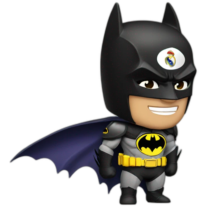 Batman with Real Madrid jersey emoji