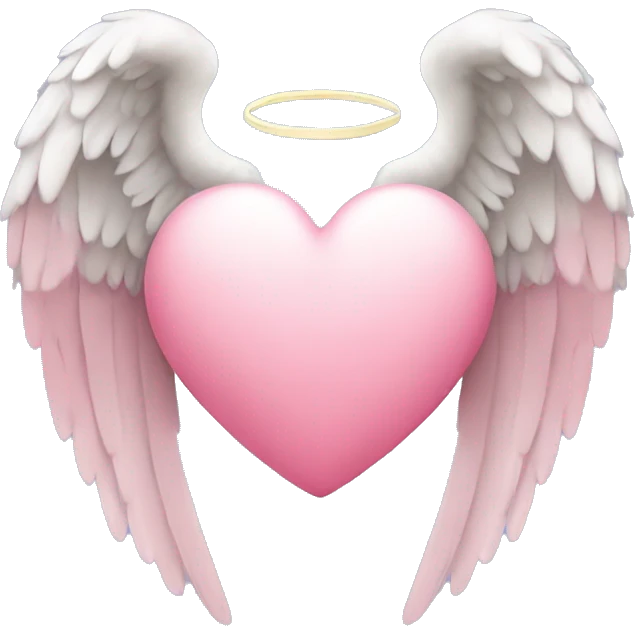 Heart with angel wings emoji