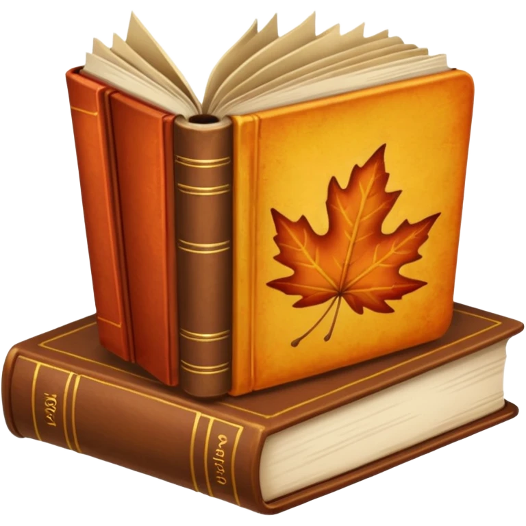 Autumn + books emoji